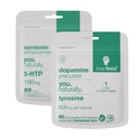 血清素和多巴胺补充物 – Mood支助补充物 – 2-Month Supply → Serotonin 补充物 5-HTP + 多巴胺助推剂 Tyrosine → Natural Mood助推剂