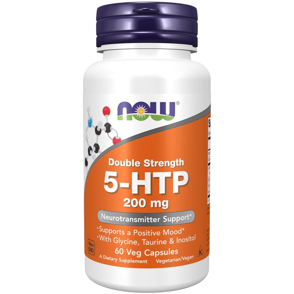 5-HTP(5-羟基tryptophan),200毫克,双强,神经递质支持*,60Veg Capsules