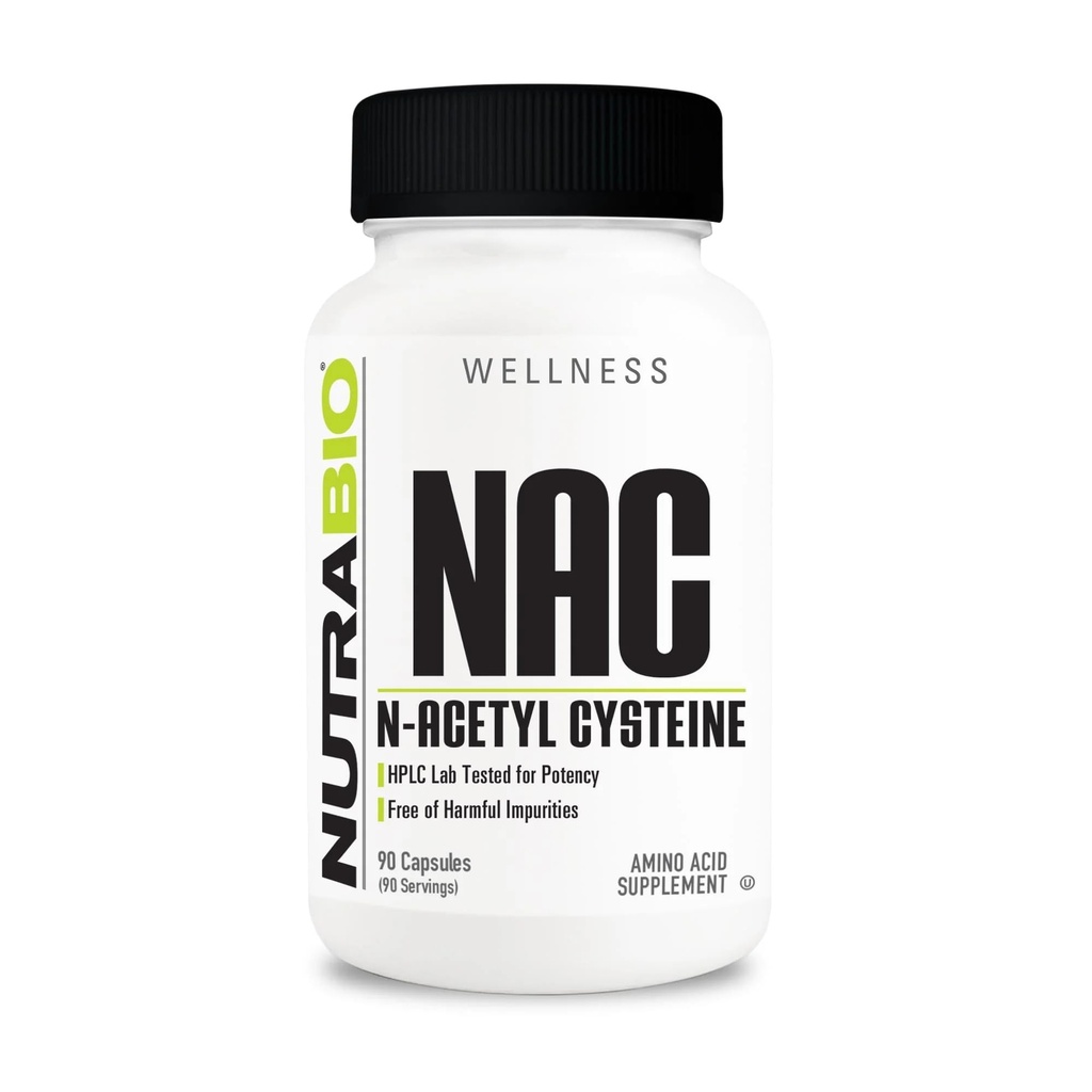N-Acetyl Cysteine 补充剂(NAC) - 90 Capsules, 600 mg 每份 - 强大的抗氧化剂 - 免疫支持 - Boost Glutathione