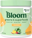 布鲁姆营养超食品 绿皮粉 消化酶 w/Probiotics & Prebiotics, Gut Health, Bloating Relief for Women, Chlorella, 15 SVG (15 services (Pack of 1), 芒果)