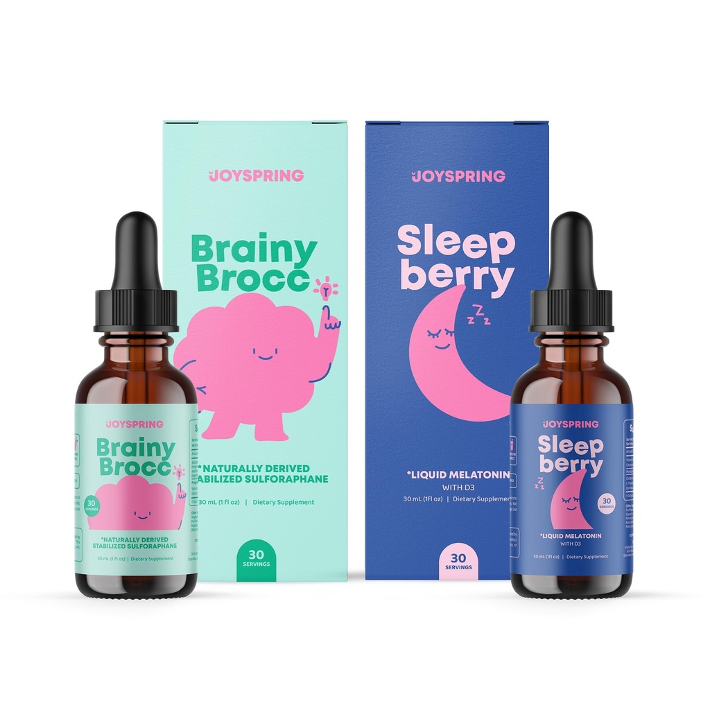 JoySpring SleepBerry 液体梅拉托宁和Sulforaphane 儿童补编