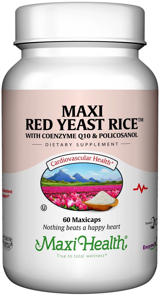 Maxi Health, Maxi Red Yeast Rice Complex (600 Mg), 60 卡普尔