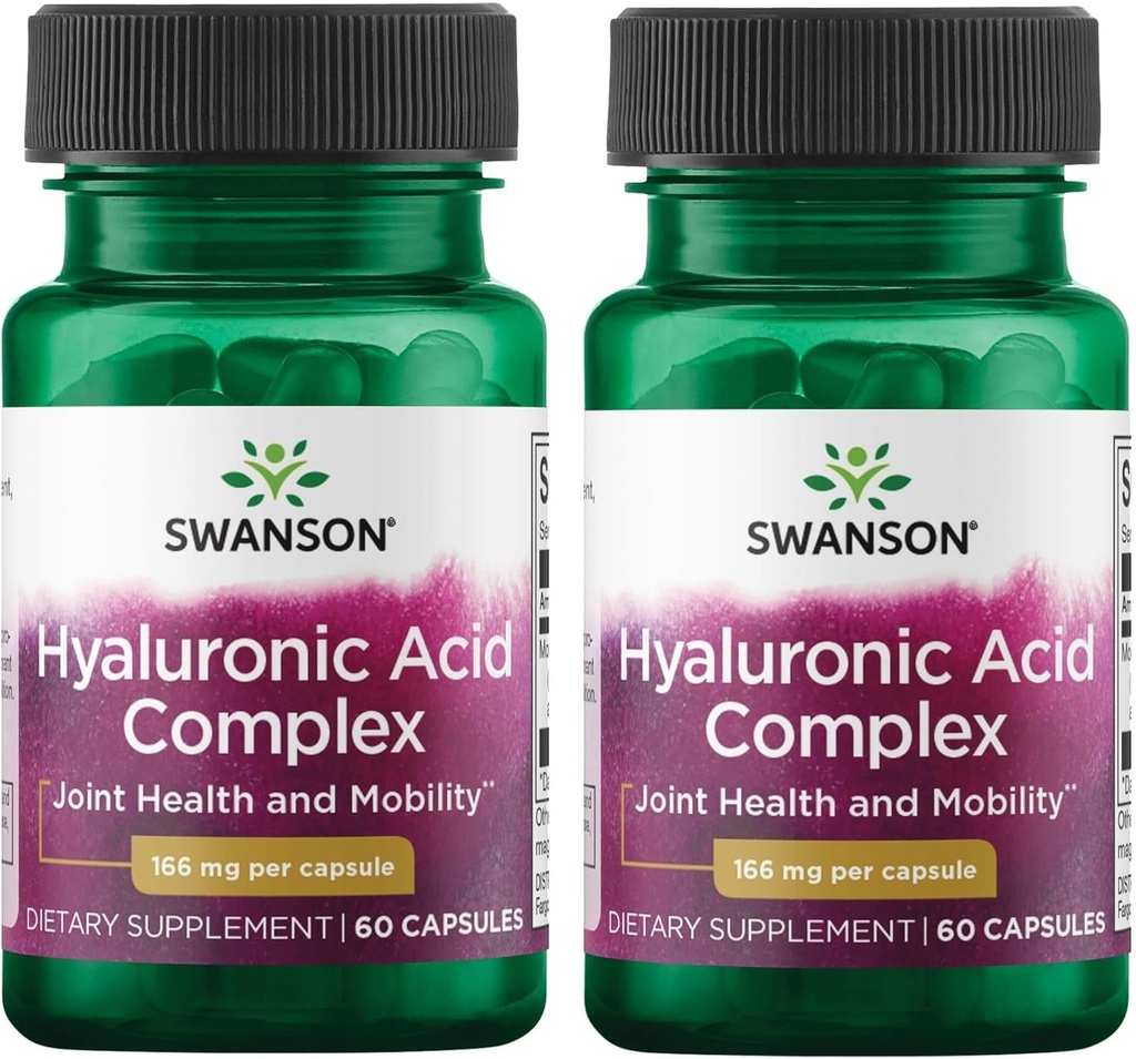 Swanson Hyaluronic酸复合物 166 mg 60 caps(2包)