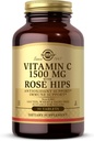 Solgar Vitamin C 1500 mg 配有 Rose HIPS, 90 片 - 抗氧化剂和免疫支持 - 总体健康 - 支持健康皮肤和联合体 - 非GMO, Vegan, Gluten Free, 乳制品自由, Kosher - 90 服务