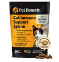 Cat Imune Supports Lysine – 对有L-Lysine, Colostrum, Quercetin & Omega-3的猫的过敏救济和免疫健康补充 – Soothes喷嚏, Runny Nose & Ichy Skin Chicken, (30日供应)
