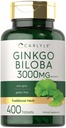 Carlyle Ginkgo Biloba 3,000mg + 400块平板电脑 + Non-GMO, Gluten 免费草药补编