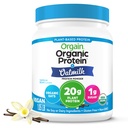 Orgain 有机维冈蛋白粉 + Oat Milk, Vanilla Bean - 20g 植物基蛋白,无胶质,无乳制品,大豆或乳糖成份,低糖,非GMO,Kosher, For Shakes & Smoliies - 1.05lb