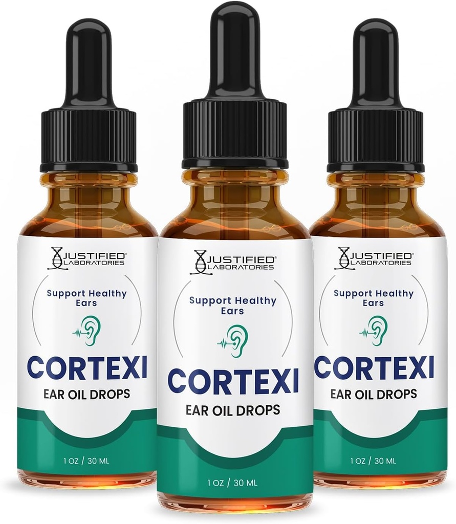合理实验室(3 Pack Cortexi Ear Drops Cortexi 健康耳机油支持健康耳机 Premium 组合基本油3瓶)