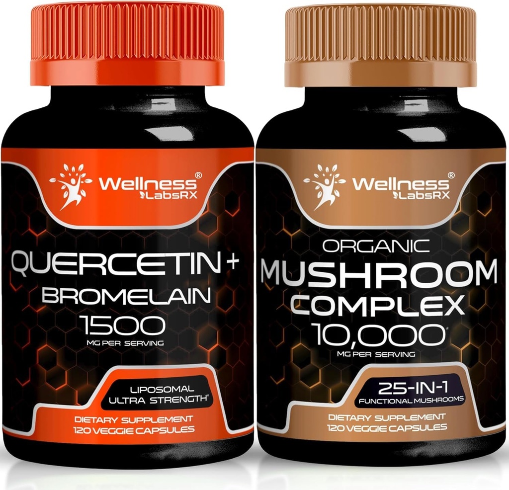 减低LABSRX Quercetin 与布罗姆兰 | 蘑菇盖