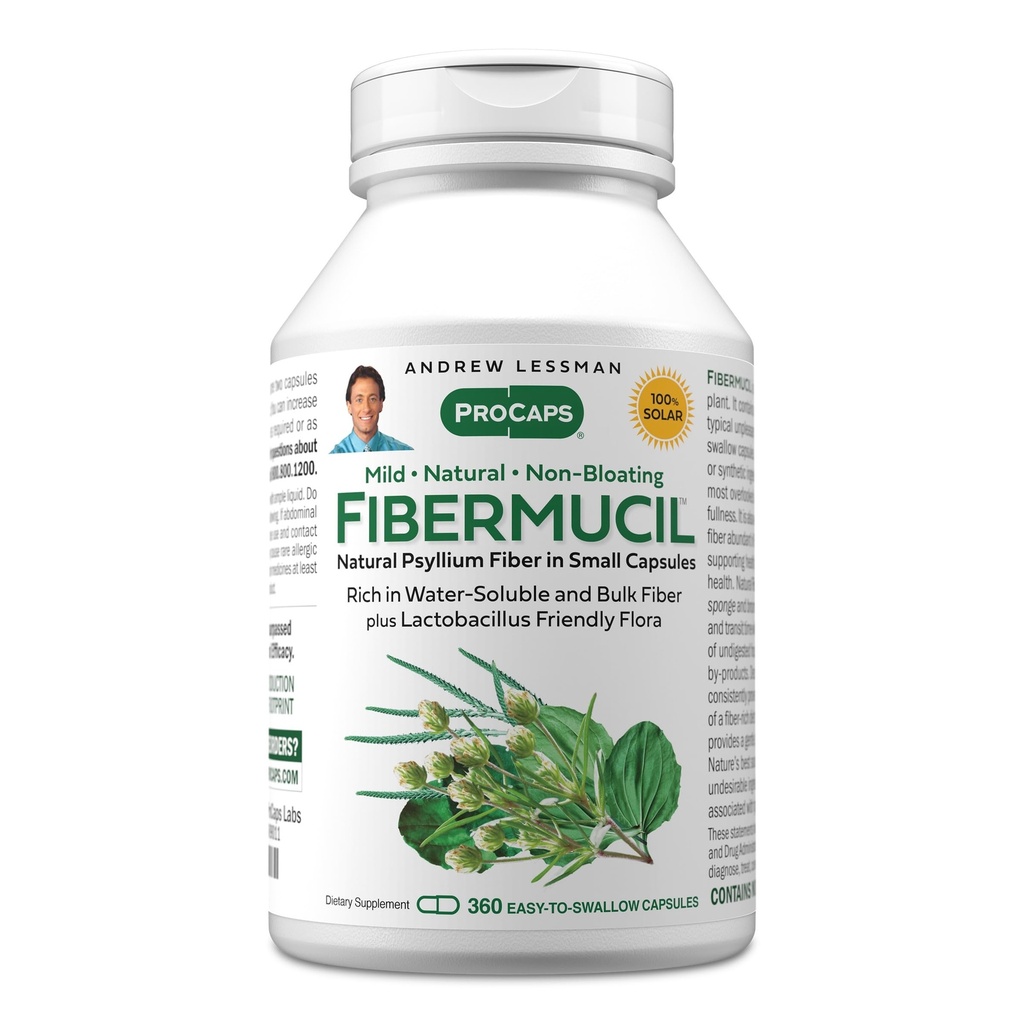 (原始内容存档于2017-03-09). Andrew Lessman Fibermucil 360 Capsules - Psyllium Husk Power. 积极促进正常和消化健康。 富于纤维. 温柔,轻松,有效。 没有附加物。 细小容易吞咽的笼盖