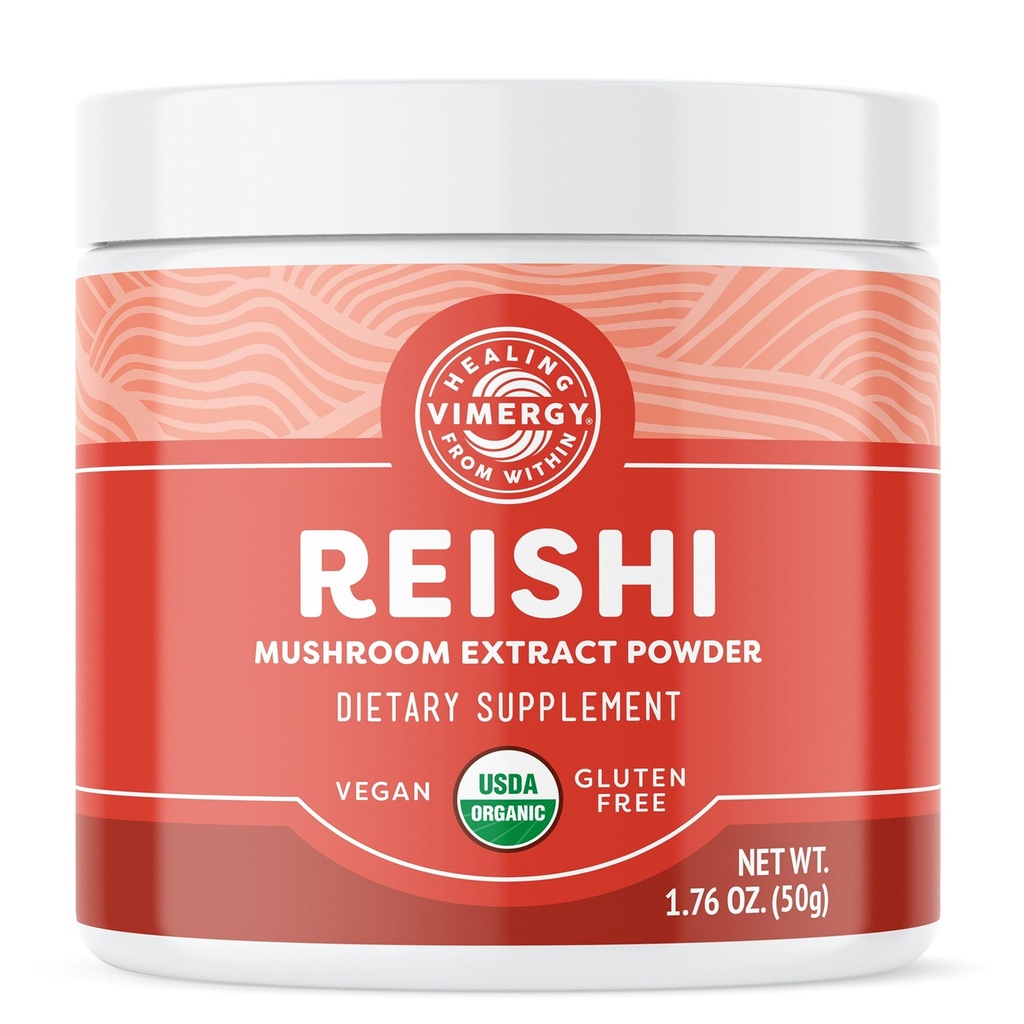 Vimergy Reishi 粉末 – 超级食品细胞支持* – 福利免疫健康* – USDA认证有机体,维冈,Paleo-Friendly,Gluten-Free – 33 服务
