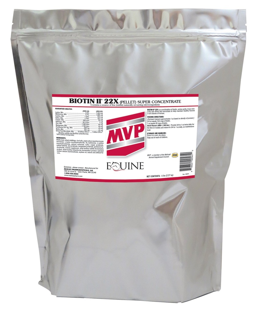 Biotin II 22X(5lb) 马的胡夫补充剂