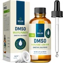 WoldoHealth 99.9% 药品级 - FT-IR 校验的二甲基硫氧化物,玻璃瓶中含精密滴水器的低味溶剂(3.38 oz)