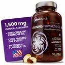 OmniBiotics Organics Official Evening Primrose Oil for Women – Capsule – 临床强度每卡普尔1500mg, 10% GLA, Cold-Pressed, 非GMO, Hormone平衡 for Women - 120 Vegan Softgel Capsules – 120 Vegan Softgel Capsules
