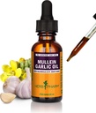 Herb Pharm Mullein Garlic Herbal Oil - 包含卡伦杜拉, Garlic, Mullein 花卉,圣约翰虫,橄榄油, 1 Ounce