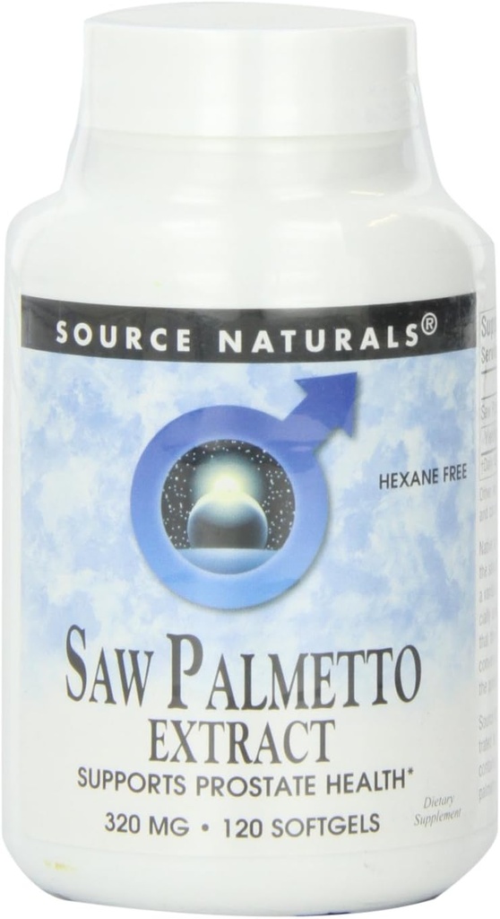 天然锯齿 Palmetto 提取 320 mg, 120 软胶