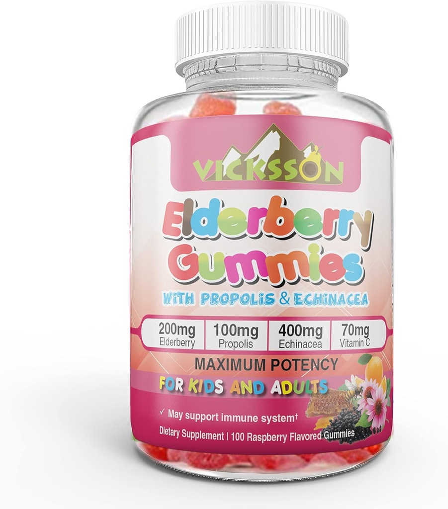 Black Sambucus Elderberry Gummys with Propolis & Echinacea + Vitamin C 抗氧化剂 Flavonoids Immune System for Kid & Adult Vegan Friendly & Raspberry Flawared. 中国植物物种信息数据库. 100 计数