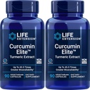 寿命延长 Curcumin Elite Turmeric 提取器, 90 Caps (Pack of 2)