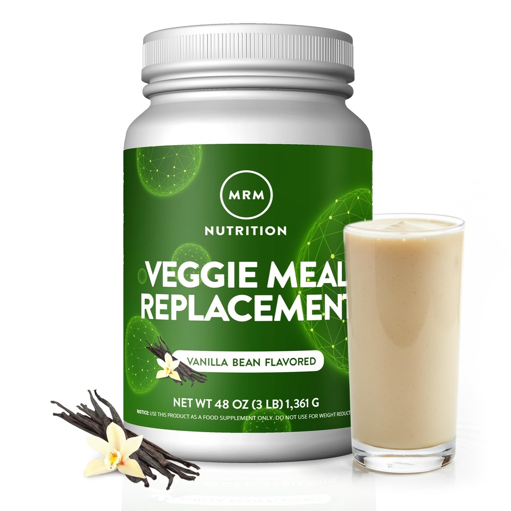 MRM 营养 Veggie 食品替代蛋白 | 香草豆芽 | 22g 完整的植物蛋白 | 食用 go 中度饥饿 | 平衡宏观营养方程式 | 28 服务