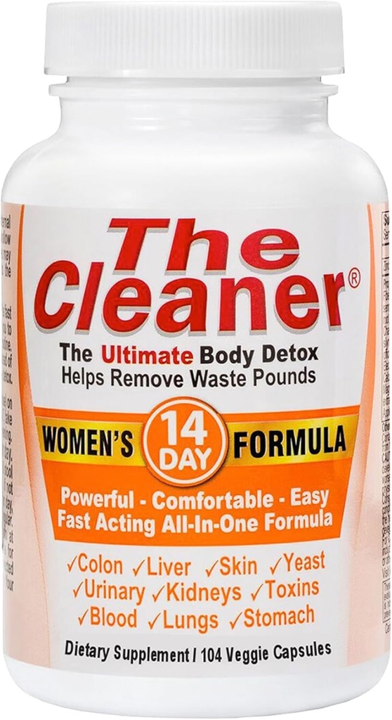 Century Systems The Clean Detox, Powerful 14-day Complete Internal Cleanning Formation for Women, 支持消化卫生, 104 植物科普勒斯