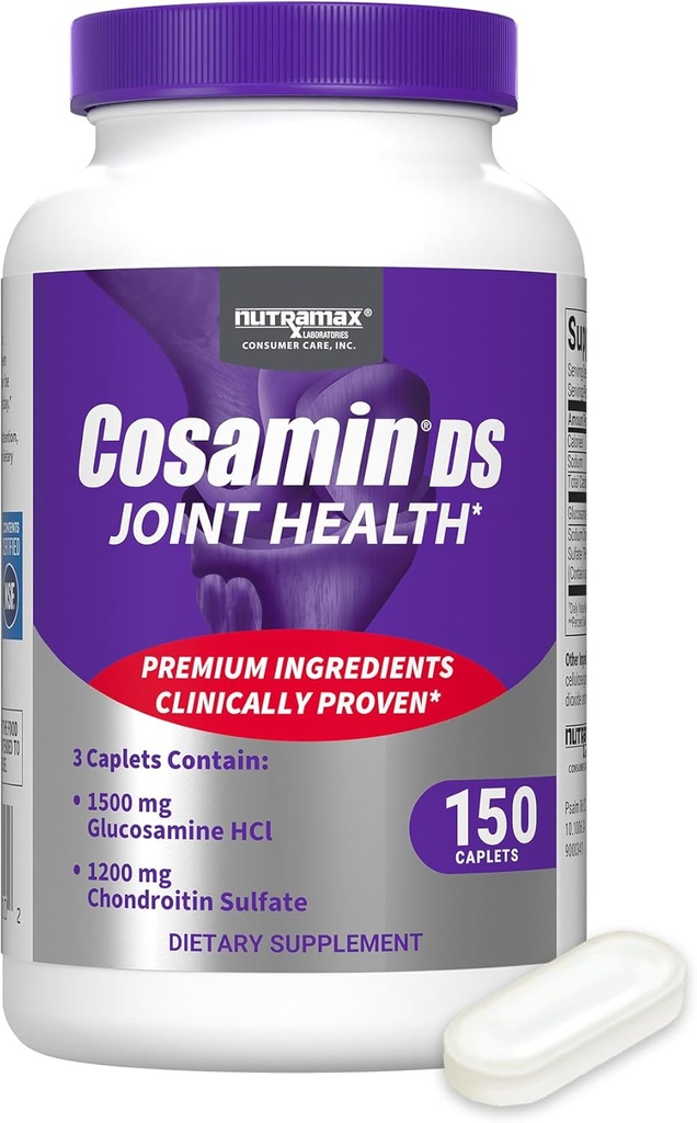 与Glucosamine和Chondroitin合编的Cosamin DS联合健康补编,用于男女联合健康,150卡普