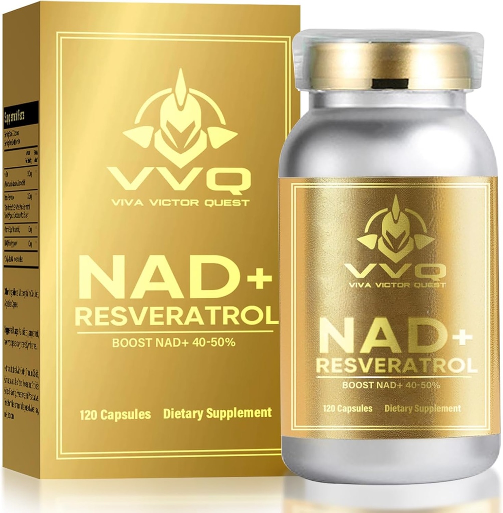 120 Capsule NAD+ 补充1000 mg - 真实NAD+和Resveratrol,NMN 抗衰老替代品
