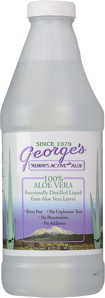 Georges Aloe Vera Drink, Liquid 32 Fl Oz (Pack of 1) (英语).