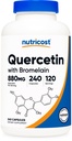 营养成本 Quercetin 880mg, 240 植物卡普尔(165mg) - 120 services (440mg Quercetin per Cap) - Gluten Free, 非 GMO