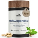 AKSHAR Ayurveda - Ashwagandha Capsules 配有 Ashwagandha 根提取和粉末 - 适应性草药支持 - Vegen Cruty-Free Ashwagandha 补充品(60个伯爵)
