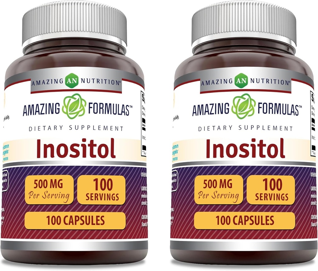 (原始内容存档于2019-03-21) (英语). Amazing Formules Inositol Supplements + 500 Mg per service + 100 Capsules → 非GMO → Gluten Free → 在美国制造 → 包2