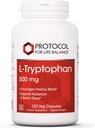 生命平衡议定书 -- -- L-Tryptophan 500毫克 -- -- 120维卡普尔