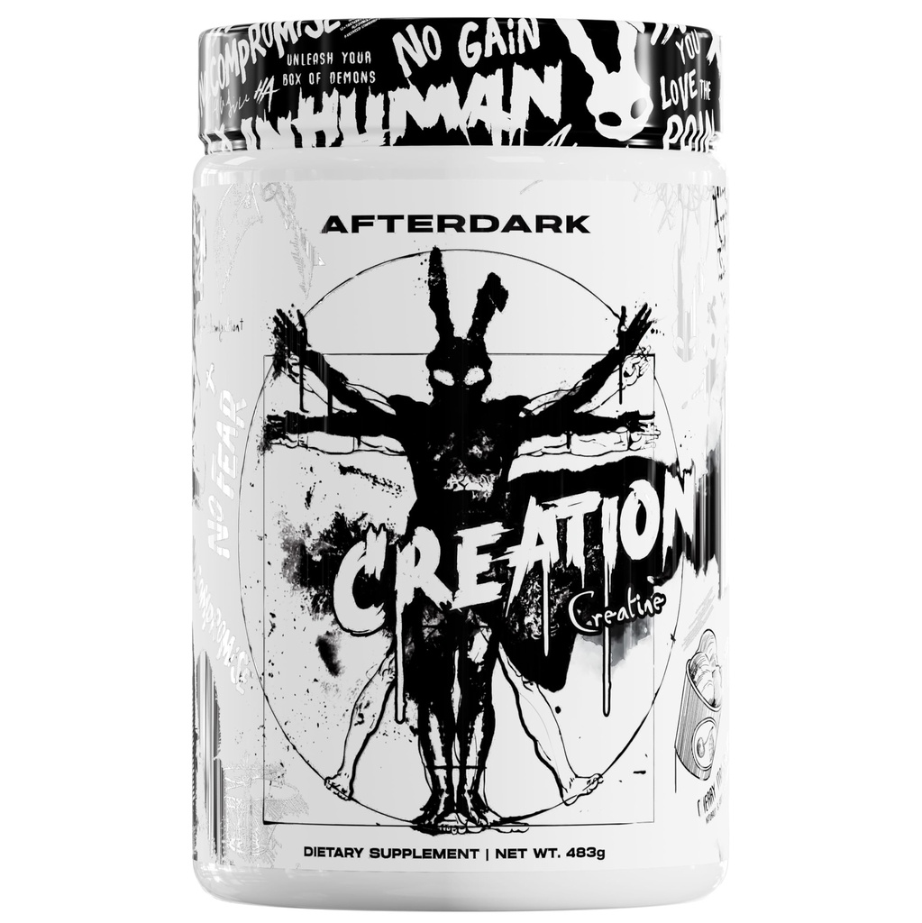黑暗补充物 创造Creatine 单水合物粉末,10000mg Creatine Matrix 混合剂,促进动力,耐力和肌肉生长,GMP认证,美国制造,21服务,雪锥