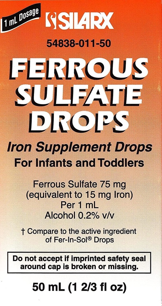 FERROUS SULPOPS 15MG/ML*SIL 50 ML