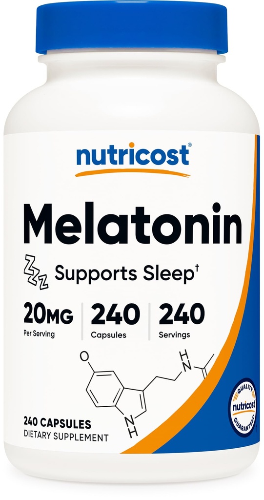 20mg,240 capsules, Non-GMO & Gluten 免费