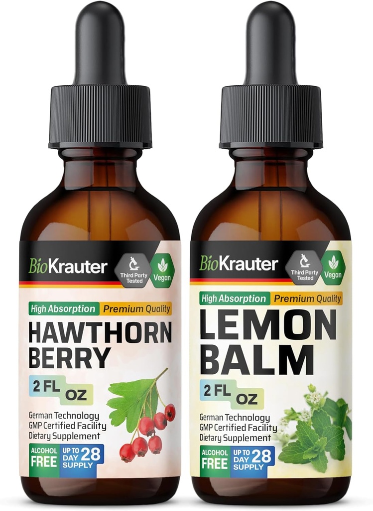 BIO KRAUTER Hawthorn Tincture 2 Fl. Oz. & Lemon Balm Tincture 2 Fl. Oz. (原始内容存档于2018-03-09).
