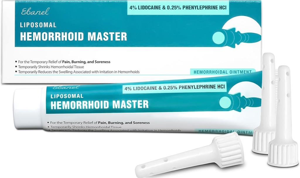 Ebanel 4% 利多卡因出血治疗用苯甲酸盐、Hydrocortisone、维生素B6、D3、E、锌氧化物、外脏和内脏出血治疗用药