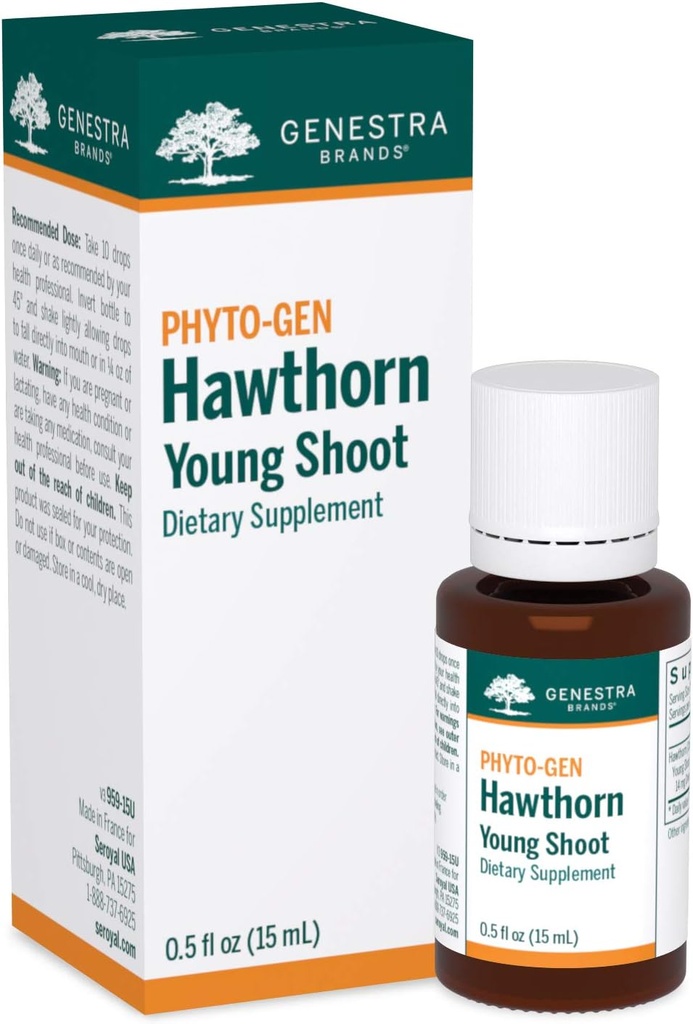 Genestra Brands Hawthorn Young Shoot = 草药补充 = 0.5 f. oz.