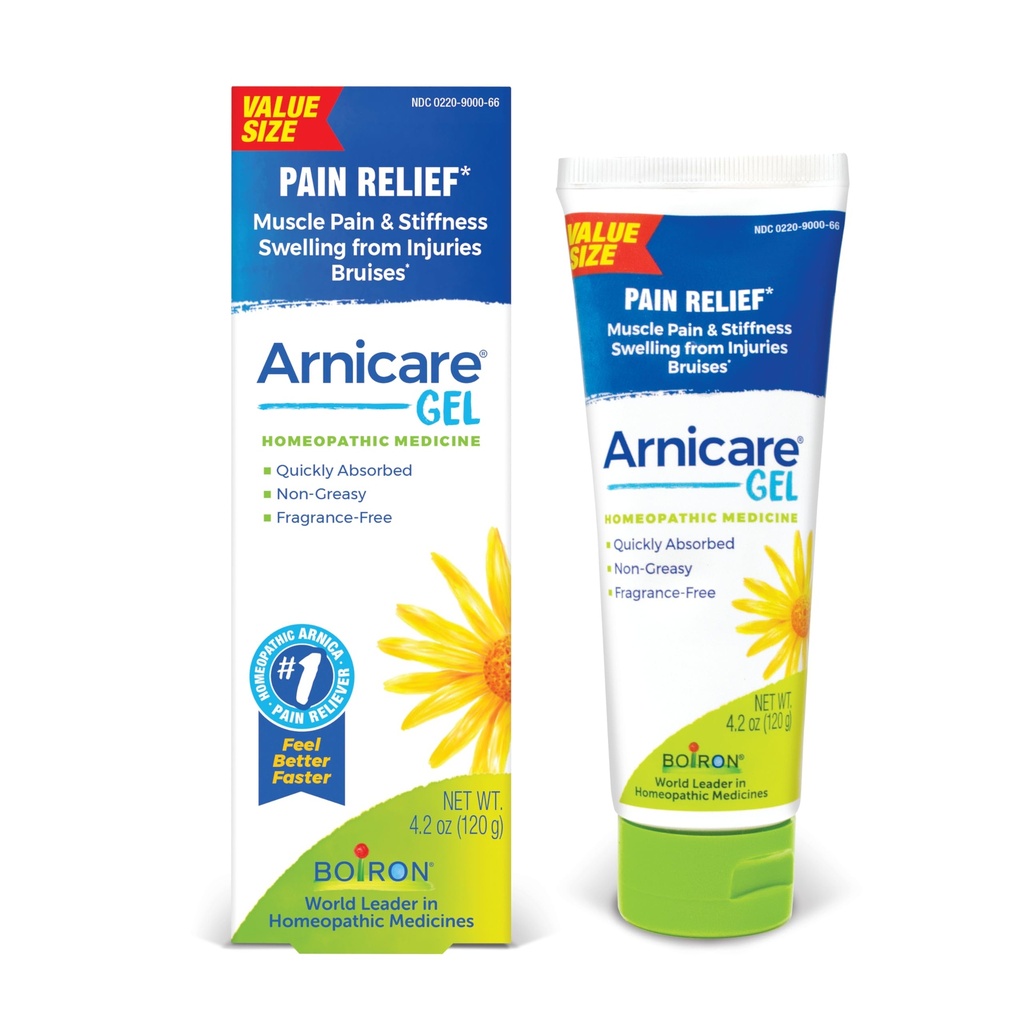 Boiron Arnicare Gel 联合疼痛、肌肉疼痛、肌肉疼痛和来自创伤或伤痛的疗养----无油脂和无油脂----4.2 oz
