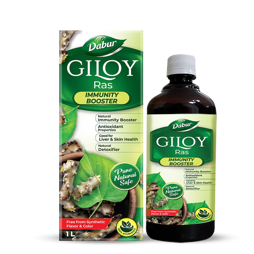 Dabur Giloy 汁豁免促进剂,天然抗氧化剂来源-1升