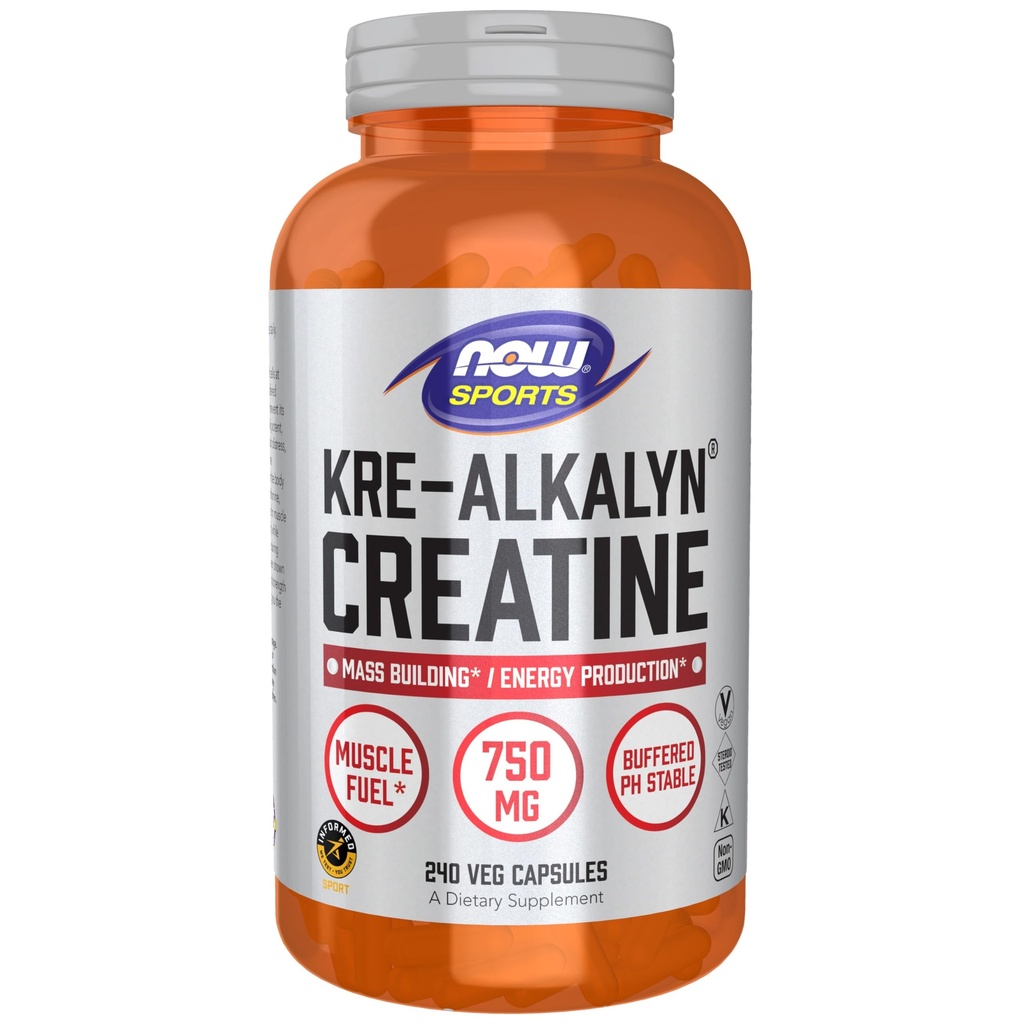 Kre-Alkalyn Creatine 750毫克,大众建筑*/能源生产*,240Veg Capsules