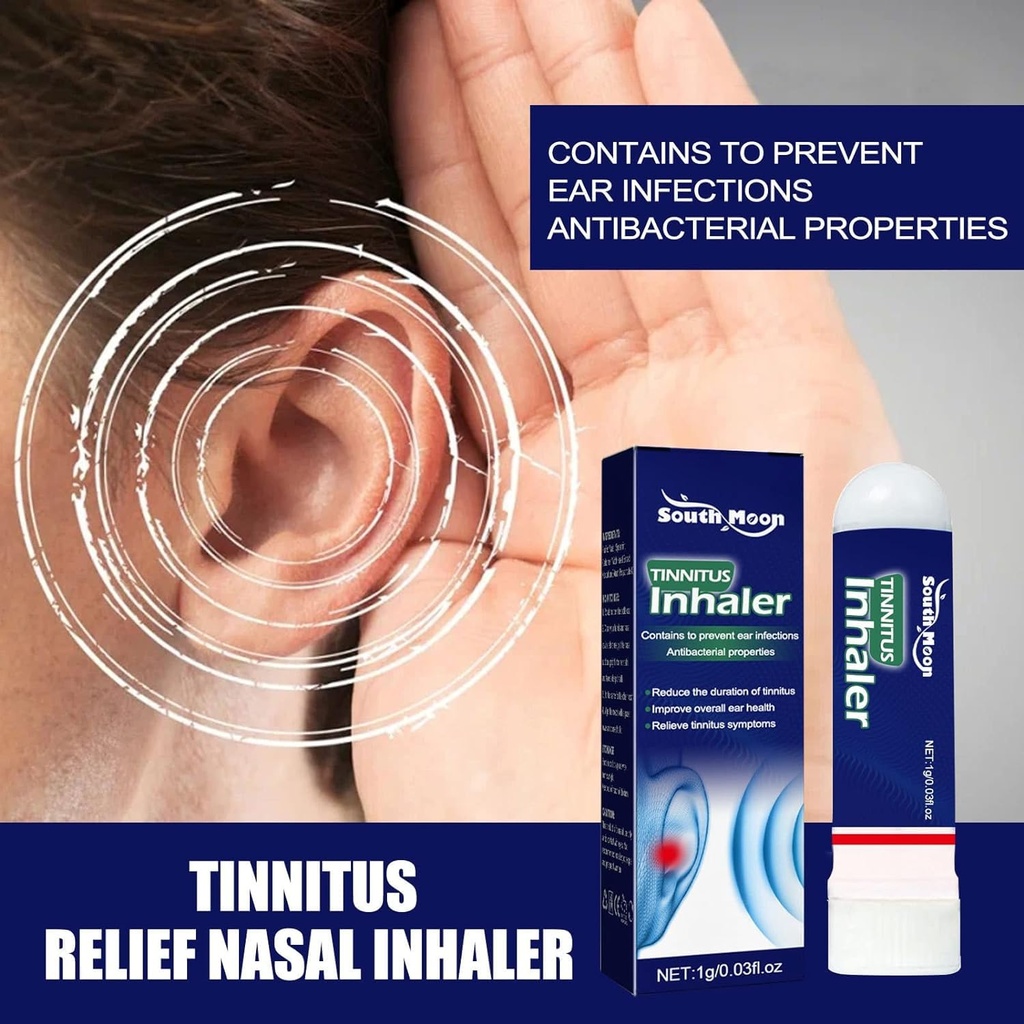 Techsilen for Tinnitus, Tinnitus Inhaler, Ecoraure Tinnitus Inhaler, Techsilen Tinnitus Inhaler, Tinnitus Relief for Ring Ears, Tinnitus Relife Nasal Inhaler (5 pcs) (英语).