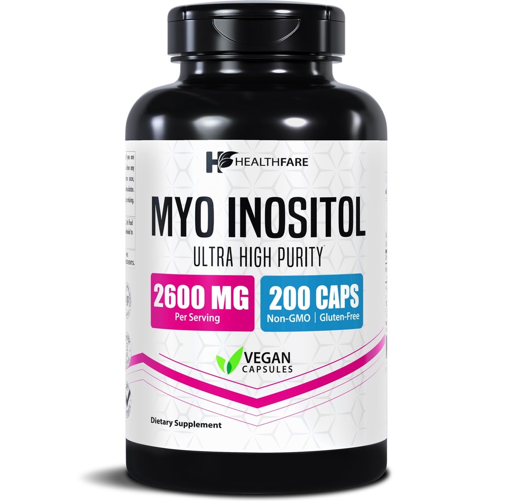健康法 Myo Inositol 补编,2600mg → 200 Veg Capsules → 超强性 → 为妇女提供健康产科支助 → 为妇女提供维生素B8