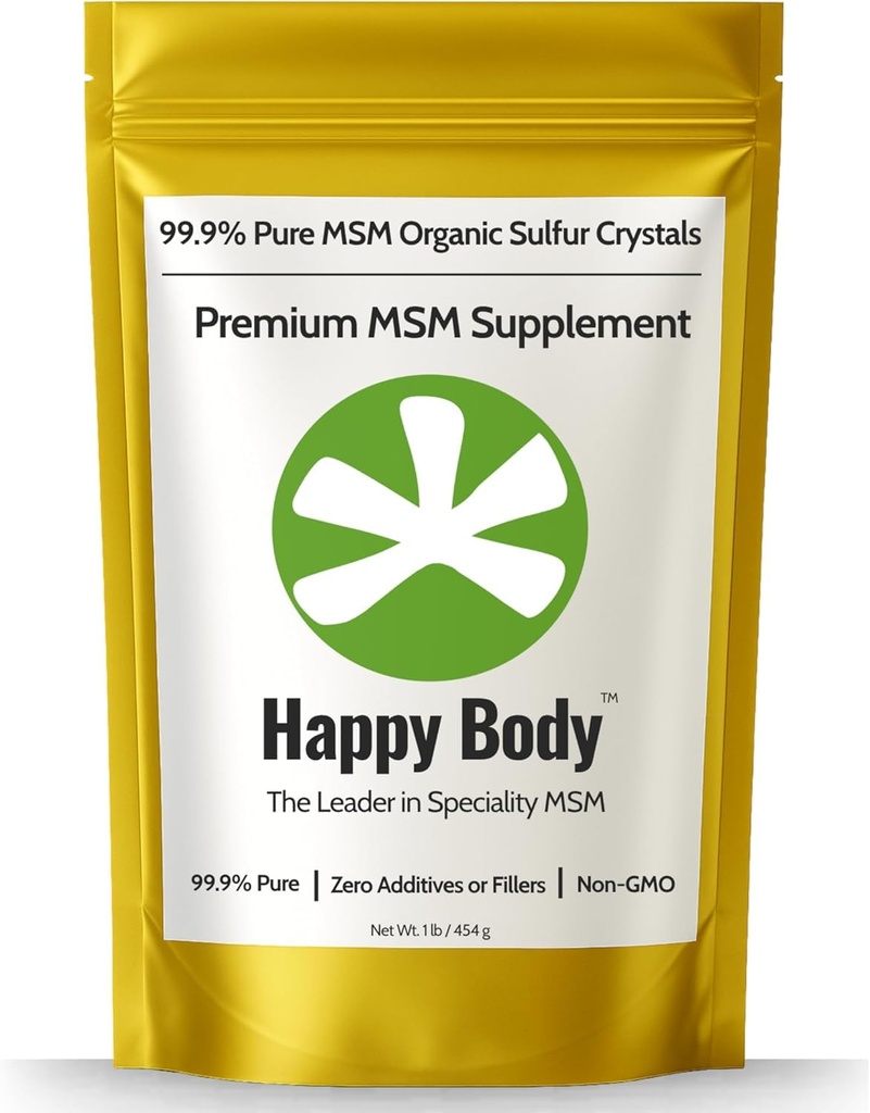 有机硫水晶 - 99%纯MSM水晶,Premium MSM补充 - 优秀质量和吸收. 1个LB包.