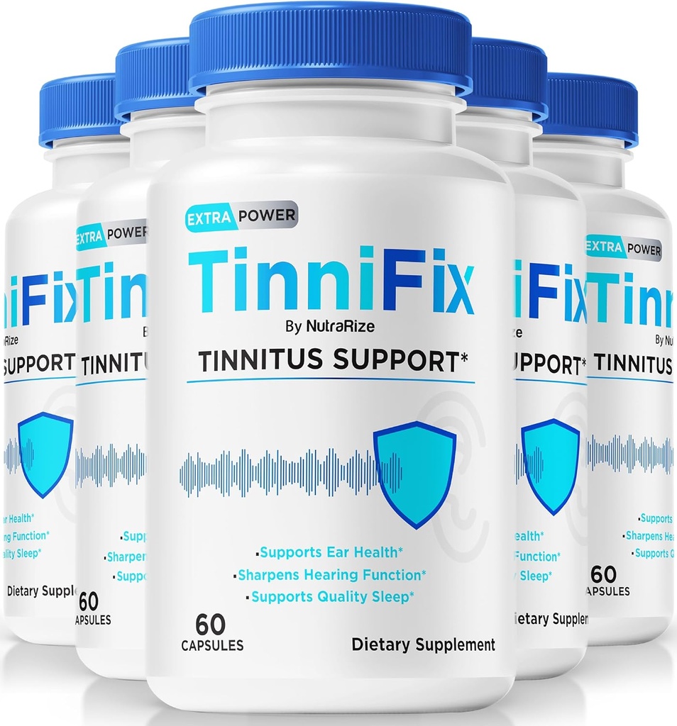 (5 Pack) Tinnifix Capsules - 高级听力支持公式,维持健康听力的Tinnifix Pills,全耳健康的所有天然Tinnifix,官方Tinni Fix Review (300 Capsules)