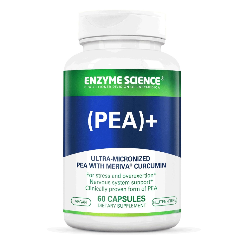 Enzyme Science Pea + Turmeric Curcumin 补充生理支持 帮助支持神经、免疫、肌肉系统 - 60 Capsules