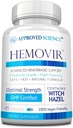 获批科学 Hemovir - 痔疮支持补充 - 巫婆 Hazel,马栗 - 45 Capsules - 1瓶 - Vegan