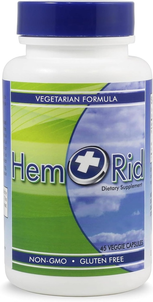 HemRid 最佳痔疮补充剂, 减少痒痒, 刺激, 流血, 烧在2-5天,