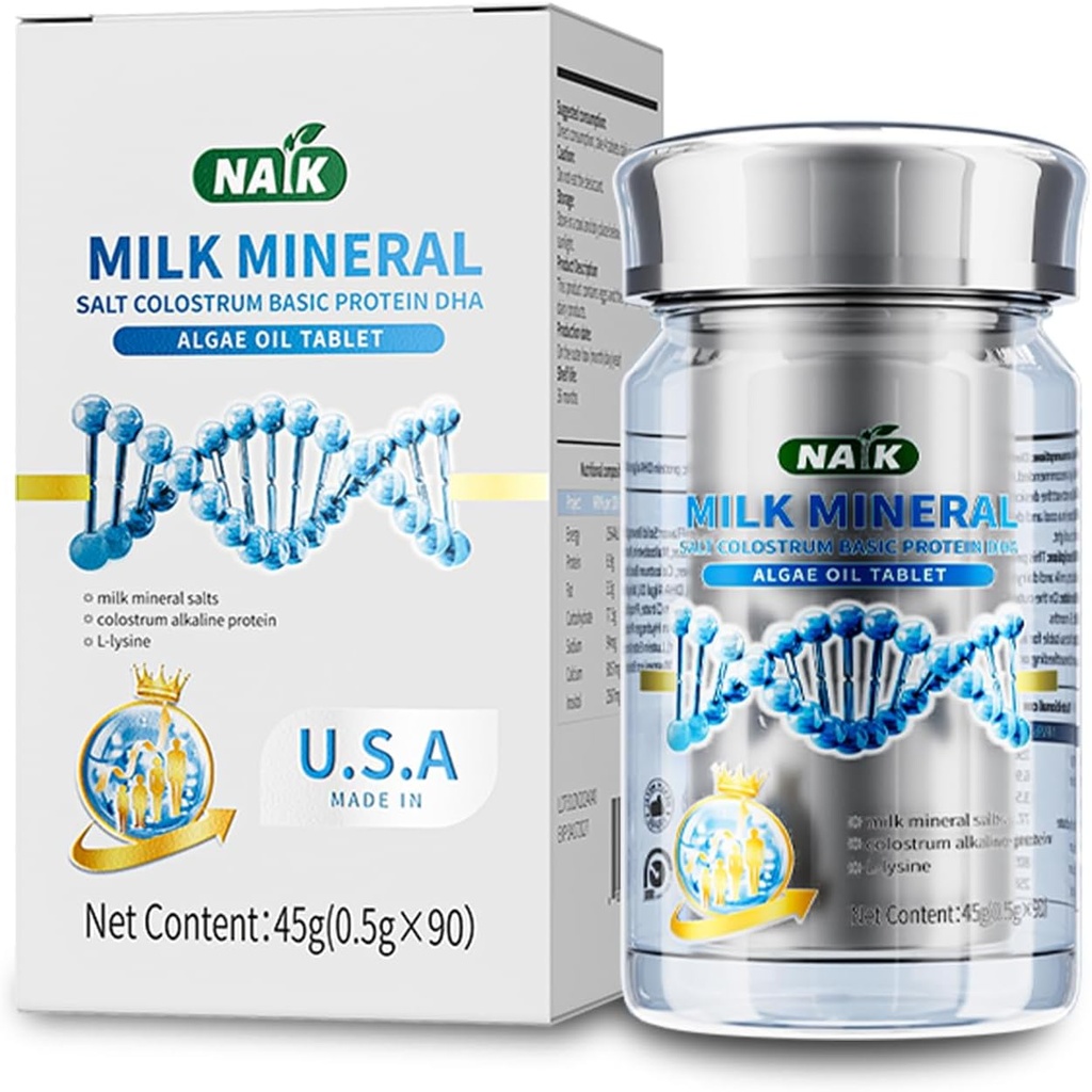 NAIK 生长钙片 儿童和青少年生长钙片 中学生生长钙片 DHA 大脑补充剂 Calcium 补充剂 专利化赖氨酸增强剂