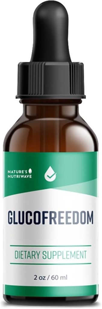 Gluco Freedom Supplors Drops – 与Astragalus & Grape种子的植物液体混合剂 – 非GMO,GMP认证,美国制造 – 2oz, 60ml, 1个月供应