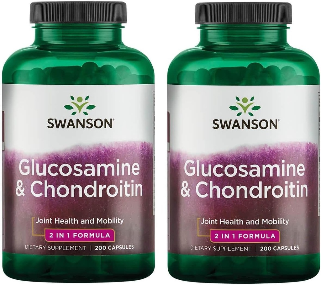 Swanson Glucosamine & Chondroitin Combo 500/250 毫克 200卡普尔(2包)